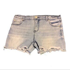 Copper Key Light Wash Distressed Jean Shorts